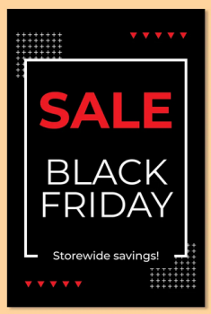 Black Friday Sign Template